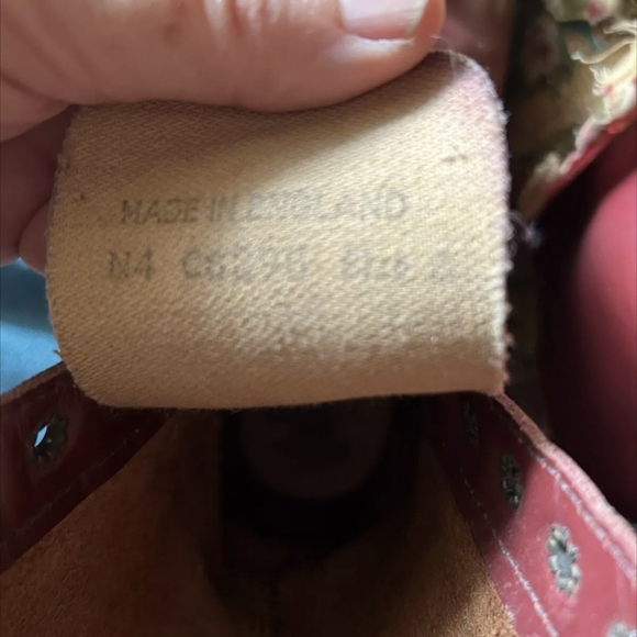 Vintage (Made in England) Dr Martens oxblood / cherry red boots size UK 4 / US 6 - Picture 5 of 5